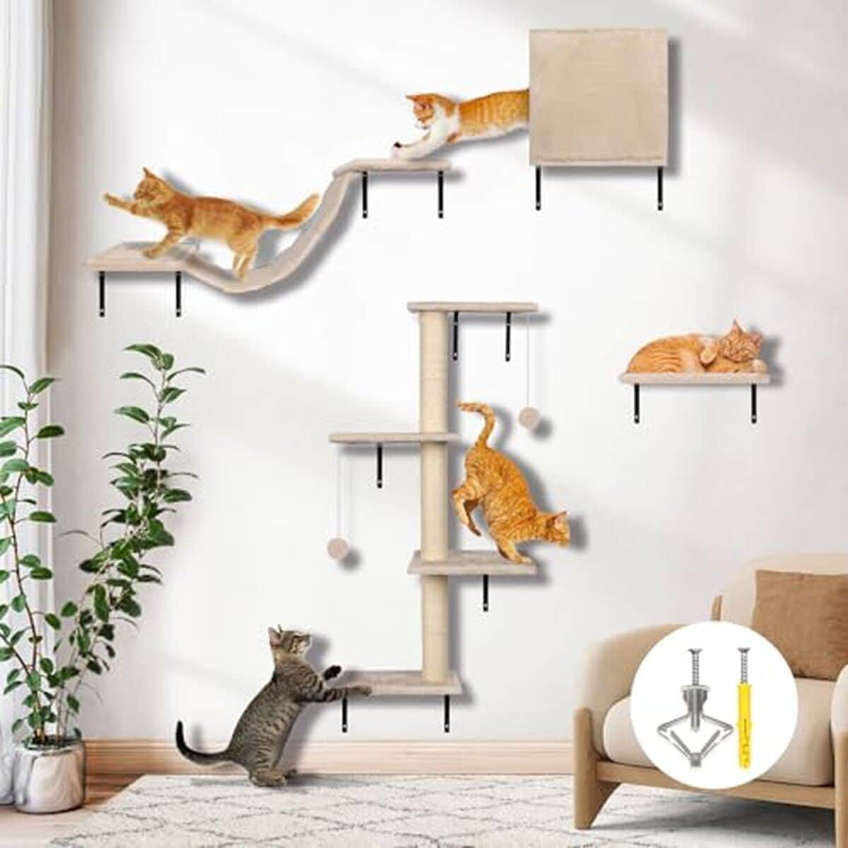 Test : étagères murales Myiosus pour chats