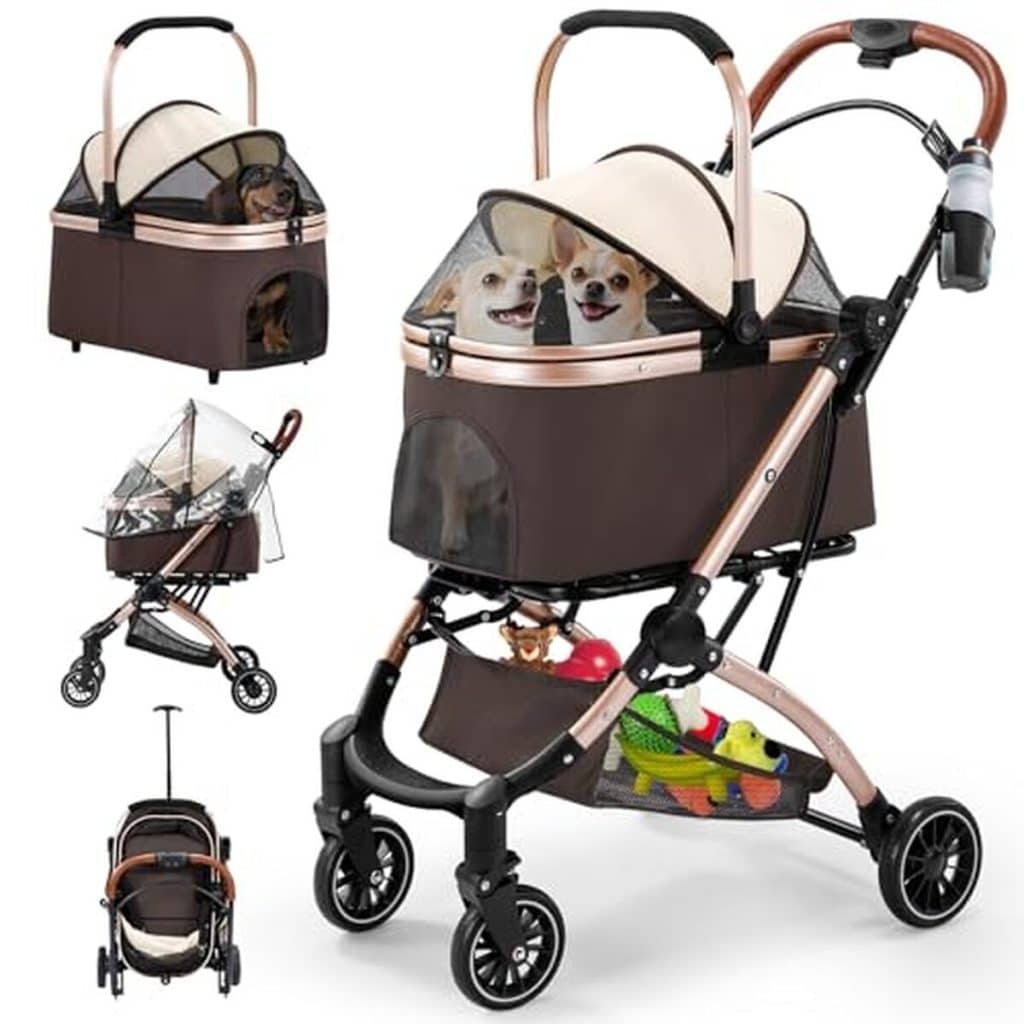 Test: poussette pliante Gimars 4 en 1 pour animaux