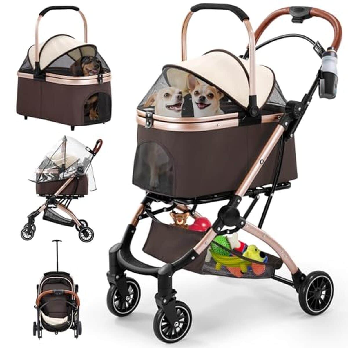 Test: poussette pliante Gimars 4 en 1 pour animaux