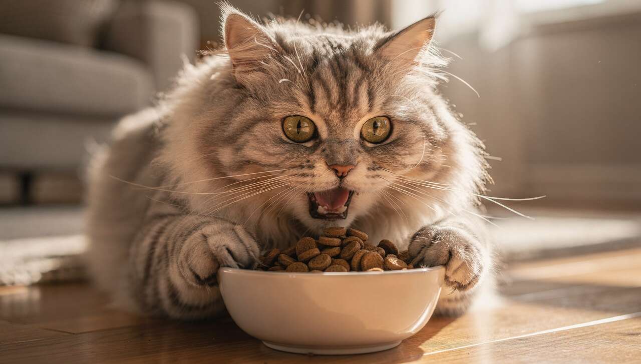 Chat glouton : pourquoi mange-t-il si vite et comment l'aider ?