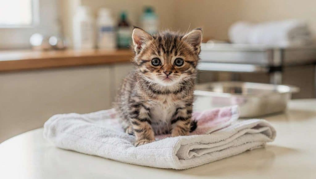 Chaton avec diarrhée : que faire ? Guide complet