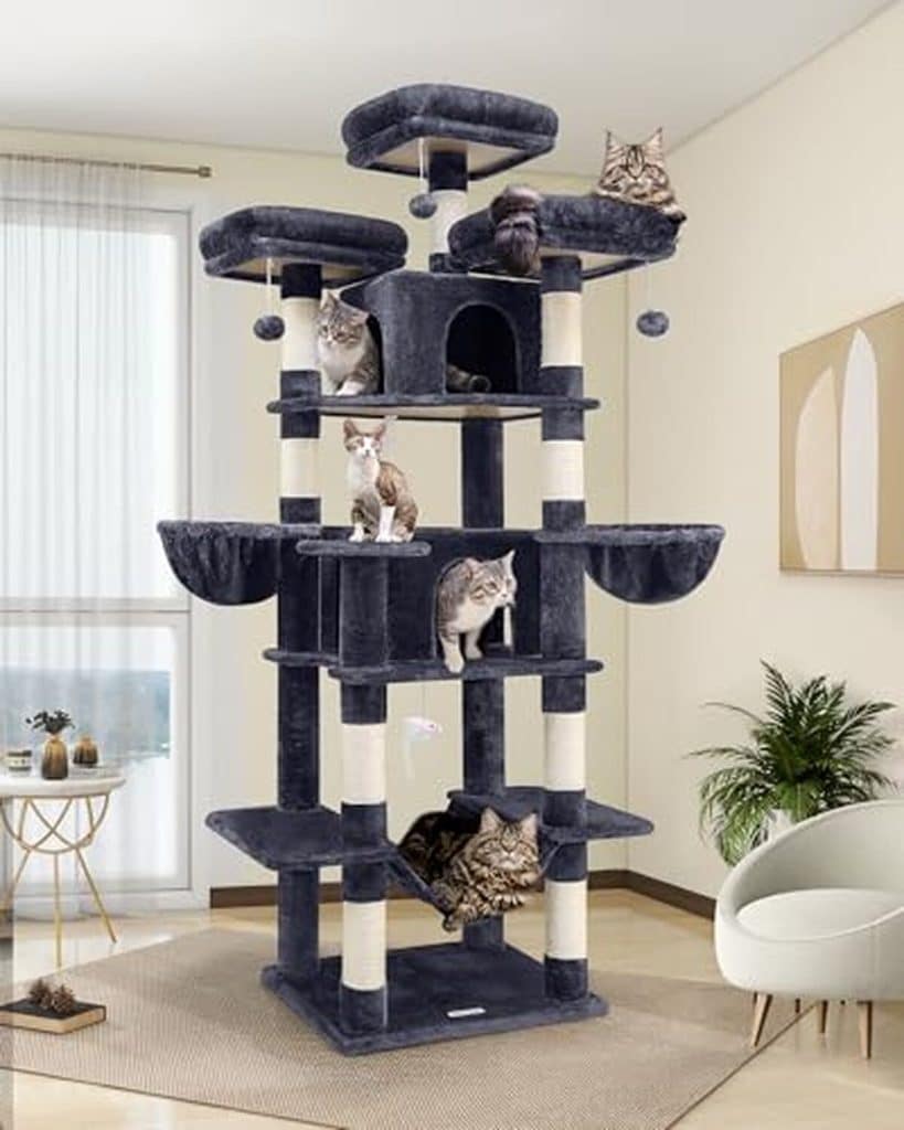 Test : arbre à chat XXL Globlazer, paradis pour grands félins