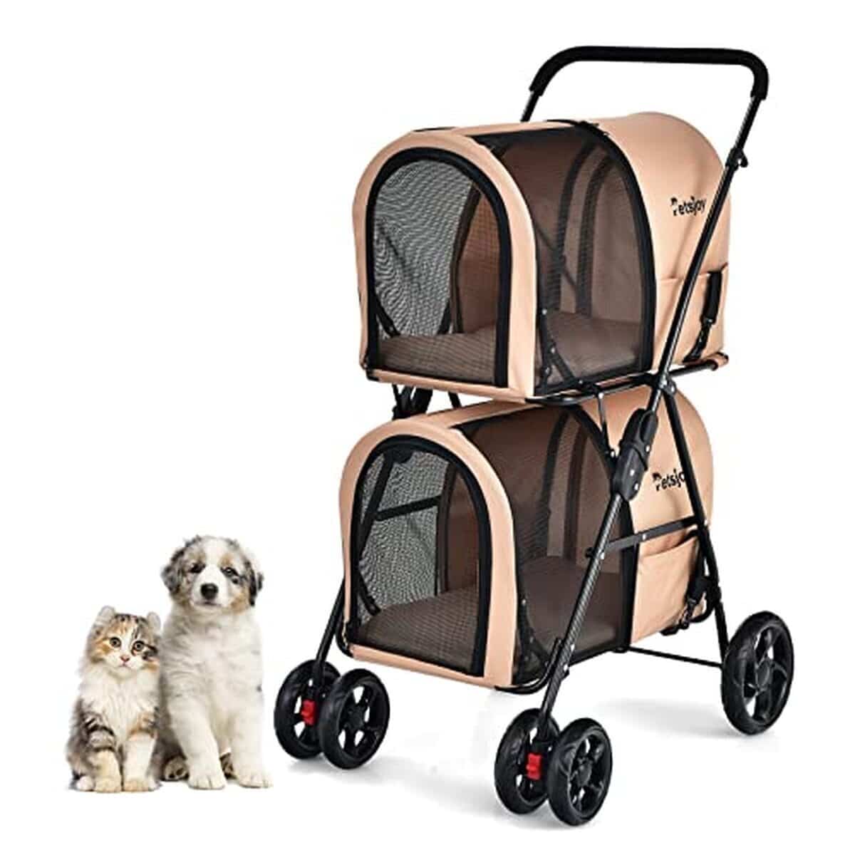 Test de la poussette pour chien GYMAX : praticité et confort en un clic